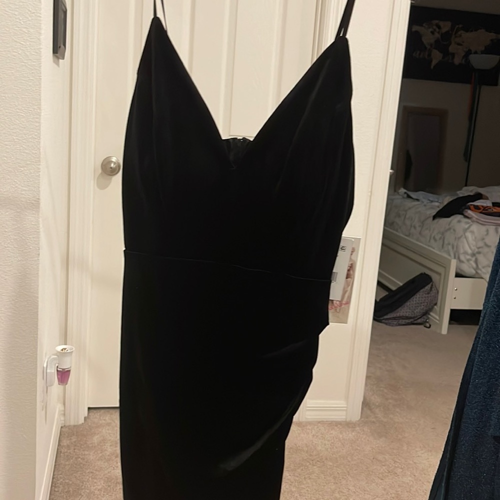 Velvet knee dress